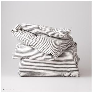 Schoolhouse Electric Painterly Stripe King Duvet